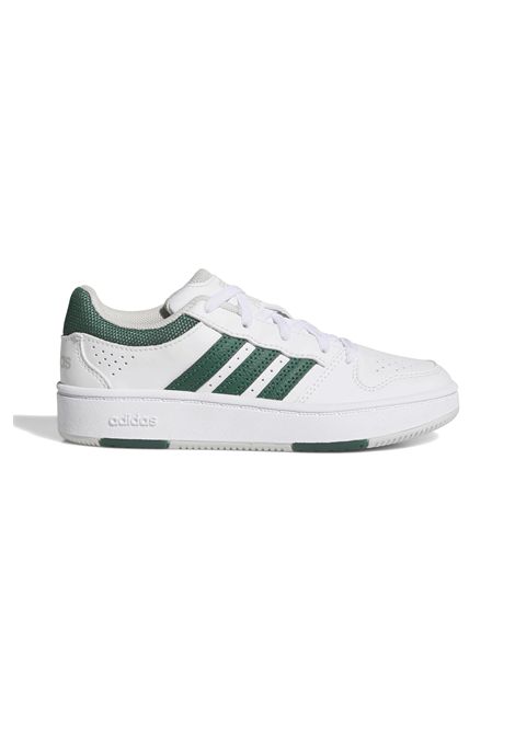 Adidas Hoops Classic Elastic Lace Shoes White Green Kids ADIDAS CORE | Sneakers | KI6394-